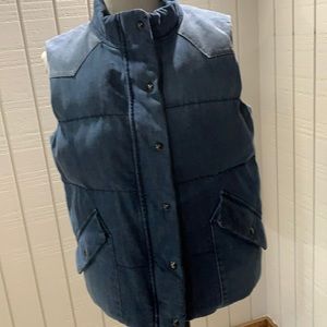 Quilted Jean Vest